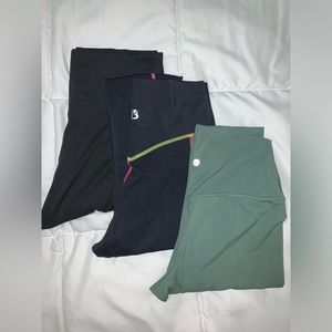 Buff bunny CRZ yoga & Nike leggings 3 pair